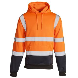 Xpert Hi-Vis 2 Tone Hoodie Orange/Navy S - ST3718