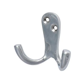 Double Robe Hook Polished Chrome 200611P