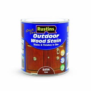 Outdoor Wood Stain Satin Teak 1ltr
