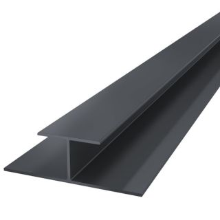HOLLOW SOFFIT UPVC ANTHRACITE GREY H SECTION TRIM 5MTR