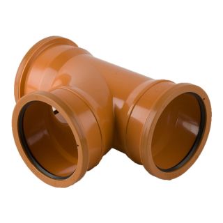 110mm Triple Socket Junction 87.1/2deg Code 4081 PVC