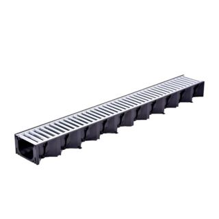 ACO HexDrain Channel with Galvanised Steel Grating – 1m (19313)