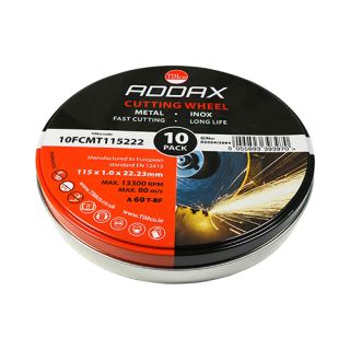 115X22.2X1.0 METAL CUTTING DISC 10PK 10FCMT115222
