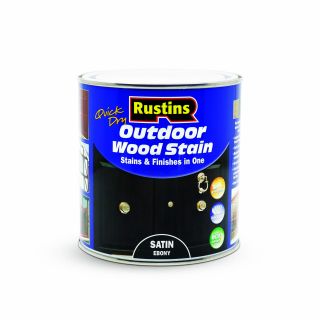 Outdoor Wood Stain Satin Ebony 1ltr ESEB1000