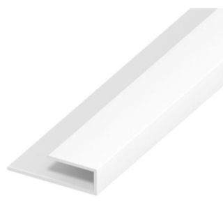 HOLLOW SOFFIT UPVC WHITE J STARTER TRIM 5MTR