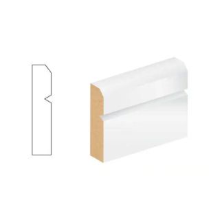 15x94 MDF V Groove/Chamfer Skirting 5.4m Length