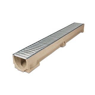 ACO A15 CHANNEL C/W GALVANISED STEEL GRATING 1MTR R/DRAIN 47000