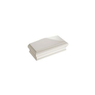 FNCWHALF  White Primed Pyramid **Half** Newel Cap  FSC