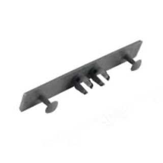 U/SHIELD END CAPS EBONY 10no. per pack