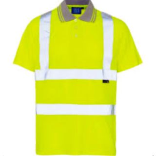 YELLOW/NAVY HI VIS T SHIRT XXX LARGE