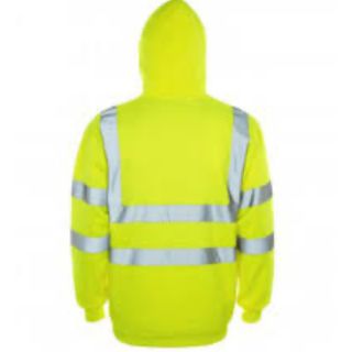 HI-VIS TWO TONE YELLOW HOODIE (M) SA22095
